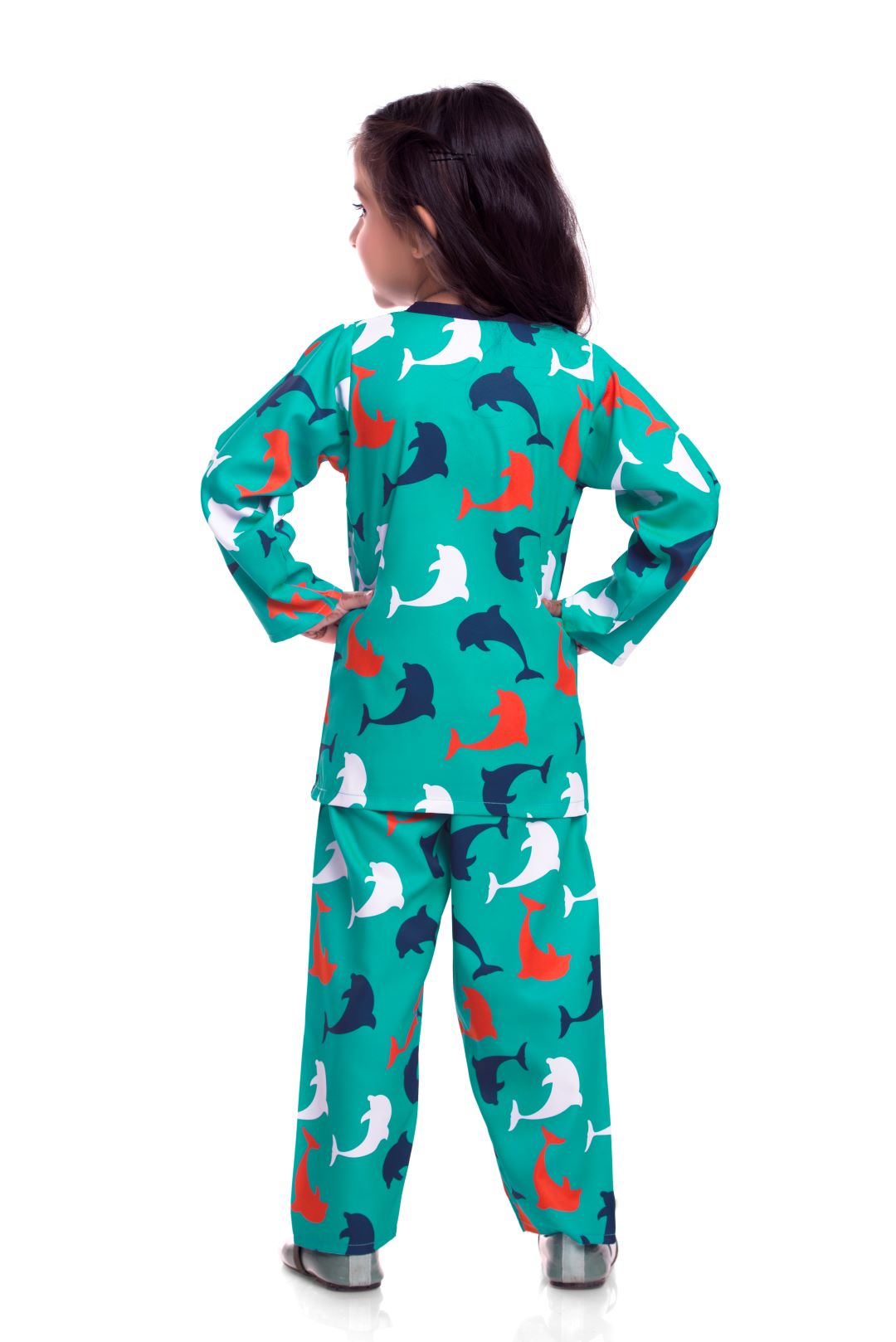 Unisex Printed Pajama Set for Boys and Girls | Night Wear | Top & Pyjama Set Full Sleeve with Pockets for Kids with Buttons (Pure Rayon)